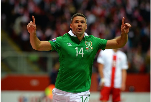 JONNY ON THE SPOT Jon Walters scored a first half penalty for the Republic of Ireland