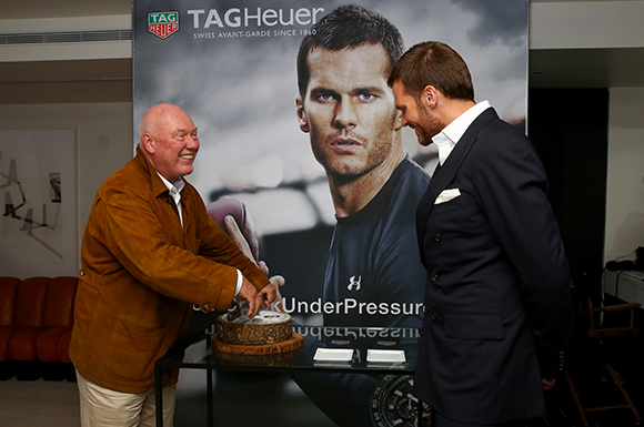 Jean-Claude Biver President of the LVMH Group Watch Division and CEO of TAG Heuer & Tom Brady