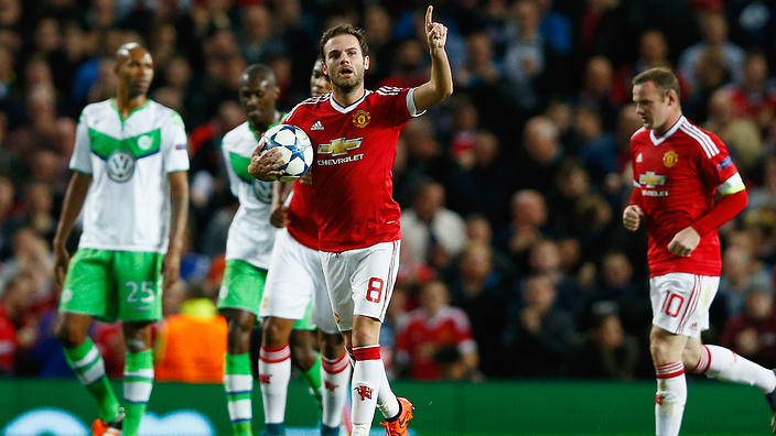 Juan Mata celebrates after netting from the penalty spot 
    
    
                
          
          Show Grid