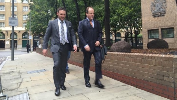 Brendon Mc Cullum arrives at Southwark Crown Court to give evidence in the Chris Cairns perjury trial