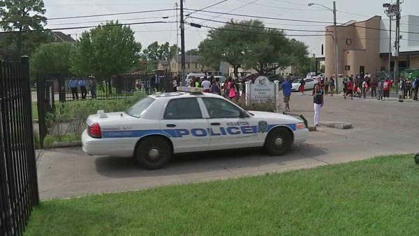 KTRKThe scene at a student housing complex at Texas Southern University following a fatal shooting