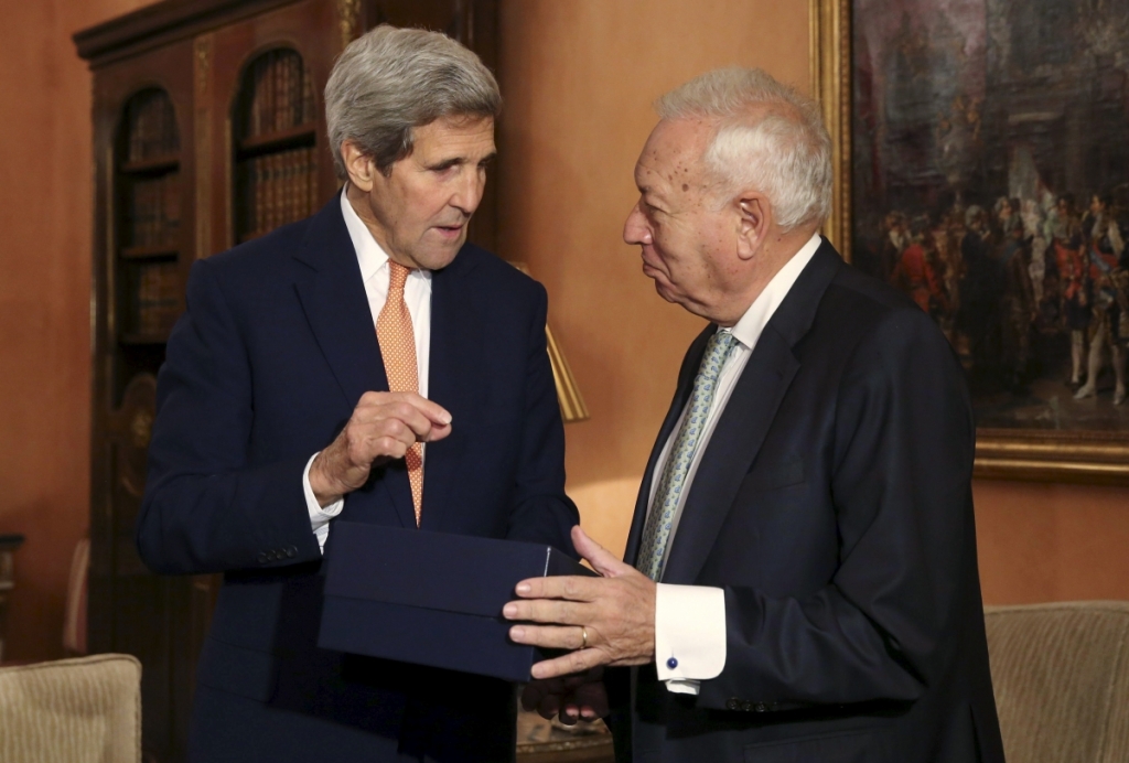 John Kerry and Jose Manuel Garcia-Margallo