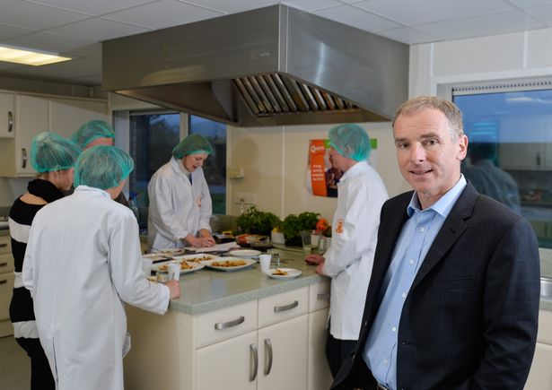 Kevin Brennan chief executive of Quorn Foods at the company's premises in Stokesley