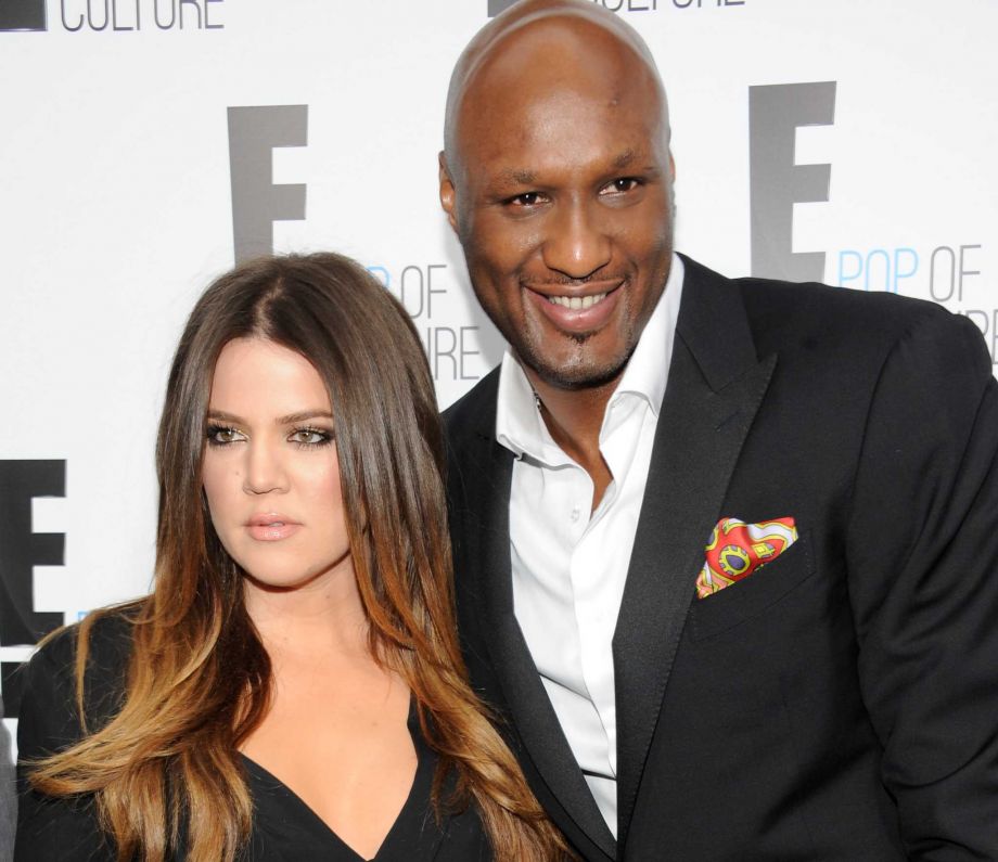 Khloe Kardashian Odom and Lamar Odom from the show'Keeping Up With The Kardashians attend an E! Network upfront event at Gotham Hall in New York. Odom the former NBA star and reality TV personality embraced