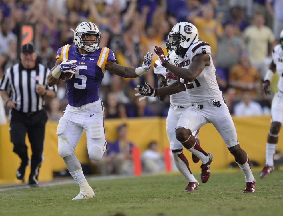 No. 6 LSU coach Miles encouraged by passing game progress