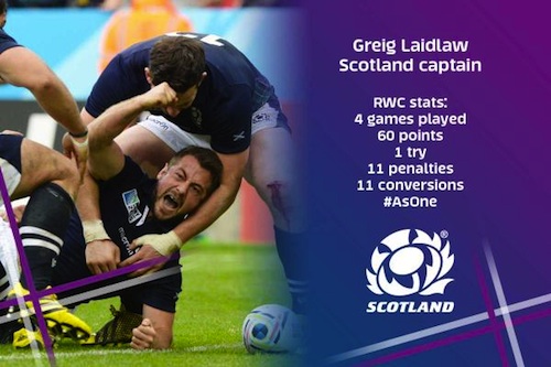 Laidlaw has been inspirational for Scotland