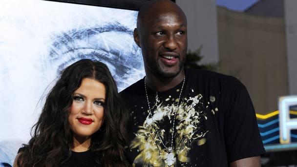 Lamar Odom with Khloe Kardashian in Los Angeles