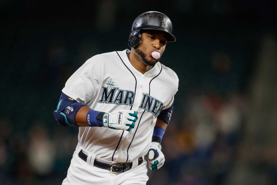 Mariners second baseman Robinson Cano rounds the bases after hitting a two-run home run against the Houston Astros in the sixth inning at Safeco Field