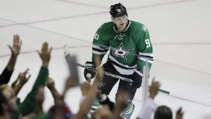 Jason Spezza of the Dallas Stars grabbed a hat-trick against Edmonton