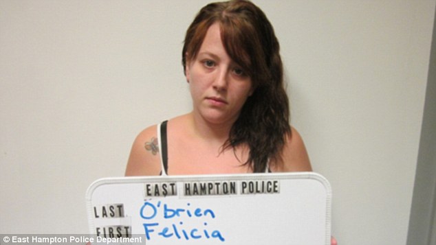 Felicia O'Brien 24 of East Hampton Connecticut has been charged with risk of injury to a minor and intentional cruelty after allegedly faking a video of her stepdaughter harming herself to cover up injuries