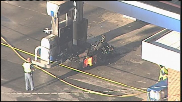 Motorcyclist Burned in East Cobb Gas Station Fire