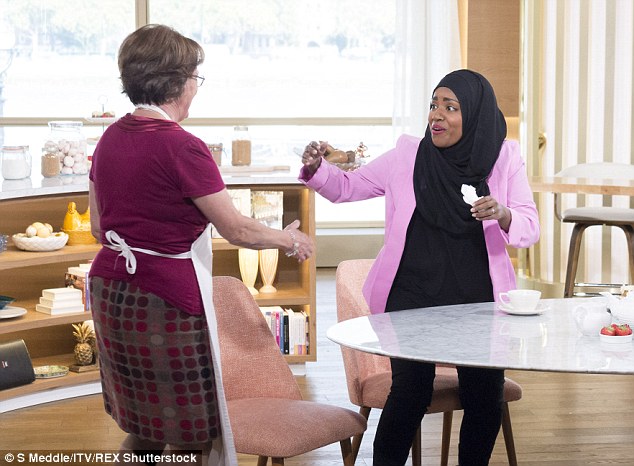 Bake Off winner Nadiya Hussain 30 from Leeds was visibly shocked when she was reunited with her home economics teacher Mrs Marshall during the interview on ITV's This Morning