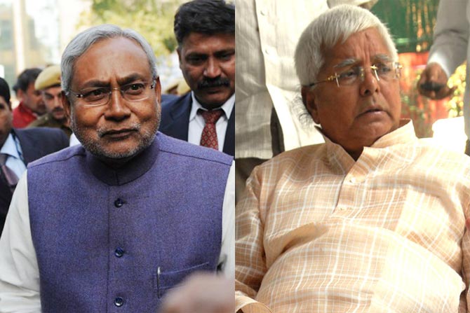 Nitish Kumar and Lalu Prasad Yadav