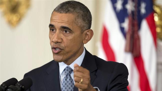 President Barack Obama speaks to reporters in the State Dining Room of the White House in Washington Friday Oct. 2 2015