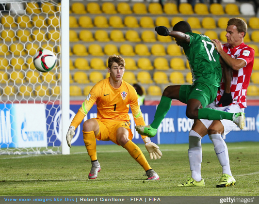 Osinachi Ebere of Nigeria attempts a shot on goal during the FIFA U-17 World Cup Group A match against Croatia