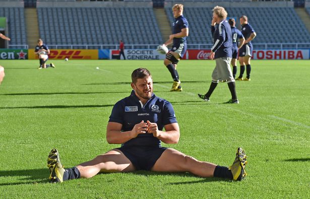 Scotland's Ross Ford during training at St James Park Newcastle ahead of the Samoa game