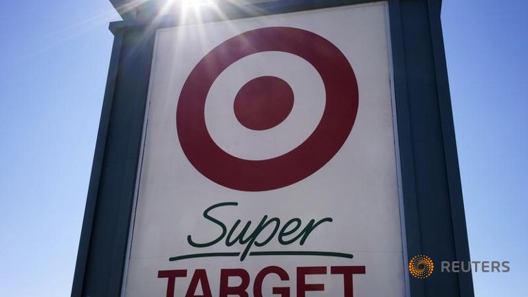 S A view of the sign outside the Target store in Westminster Colorado