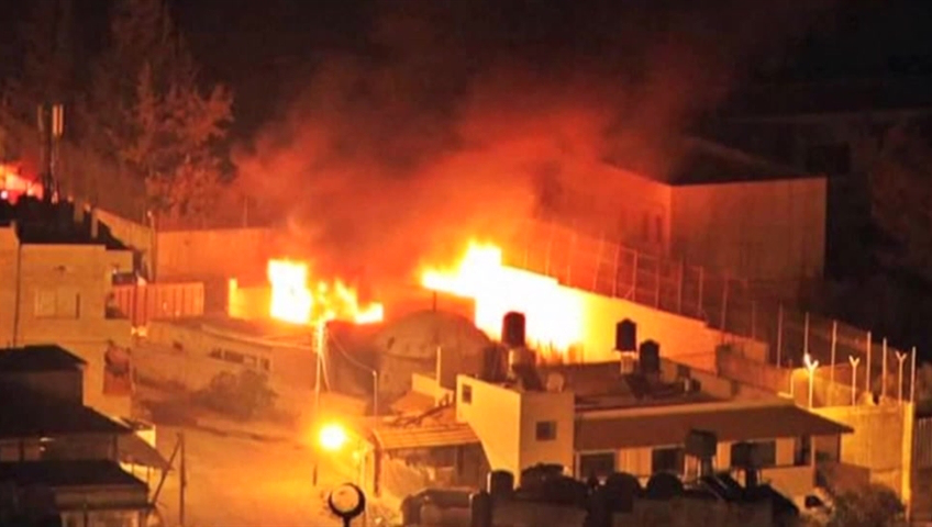 Palestinians set fire to Jewish 'Joseph' shrine