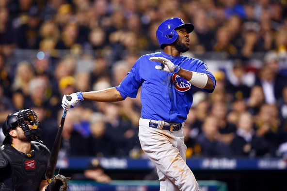 Cubs&#039 Dexter Fowler hit a solo shot in the fifth inning against the Pirates