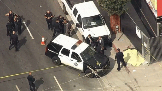 Police at the scene of a fatal shooting in San Francisco on Thursday Oct. 15 2015         
                                     CBS New York