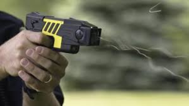 Police used a stun gun over the weekend in a struggle with a suspect