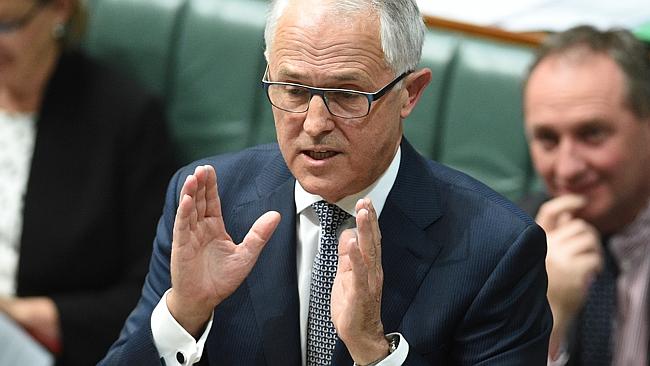 Prime Minister Malcolm Turnbull during Question Time at Parliament House in Canberra on T