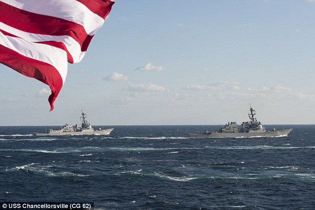 The US Navy scrambled four fighter jets to intercept Russian warplanes earlier this week near a US aircraft carrier operating off the Korean peninsula. The ships are