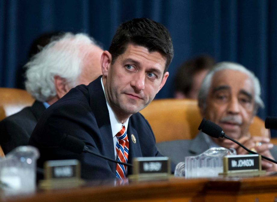 House Committee on Ways and Means Chairman Rep. Paul Ryan R-Wis. presides over a committee hearing on Capitol Hill in Washington. Speaking on “Fox News Sunday,” on Sunday Oct. 11 2015 Freedom C