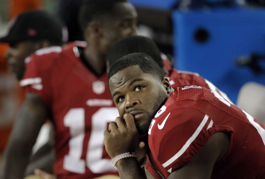 Carlos Hyde looks at the scoreboard in the final seconds of the loss to Seattle on Thursday