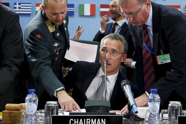 NATO Secretary General Jens Stoltenberg chairs a NATO defence ministers meeting at the Alliance headquarters in Brussels Belgium