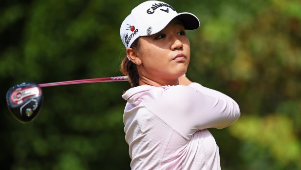 Lydia Ko fininshed the first round of the LPGA KEB Hana Bank Championship seven shots off the pace