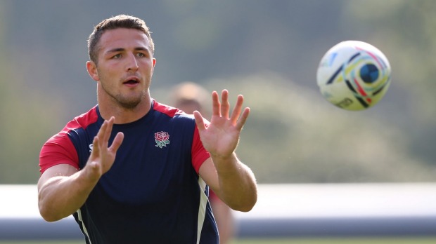 Sam Burgess has been left out of England's squad for the upcoming game against Uruguay