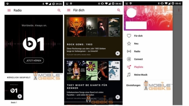 Screenshots Of Apple Music For Android App Leaked