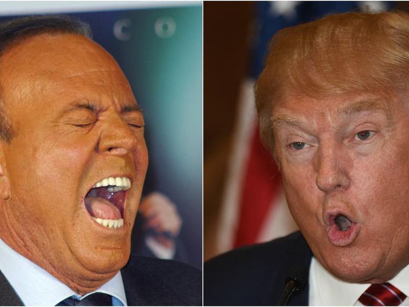 Donald Trump Julio Iglesias Battle Over Immigration