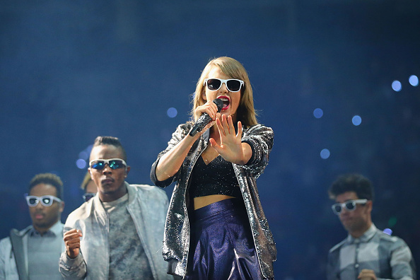 ST LOUIS MO- SEPTEMBER 29 Taylor Swift performs onstage during the 1989 World Tour at Scottrade Center