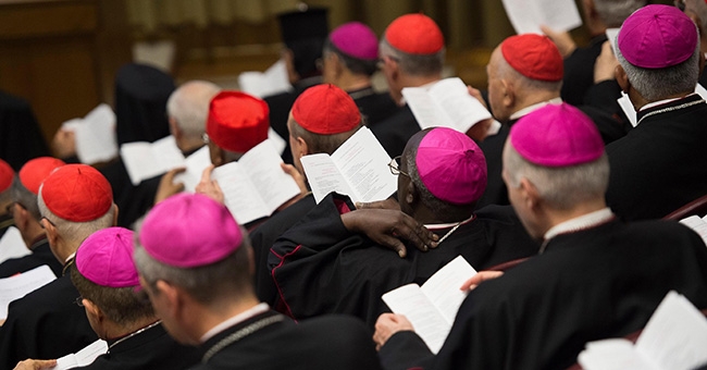 The First General Congregation of the Assembly of the Synod of Bishops in Vatican City with Pope Francis