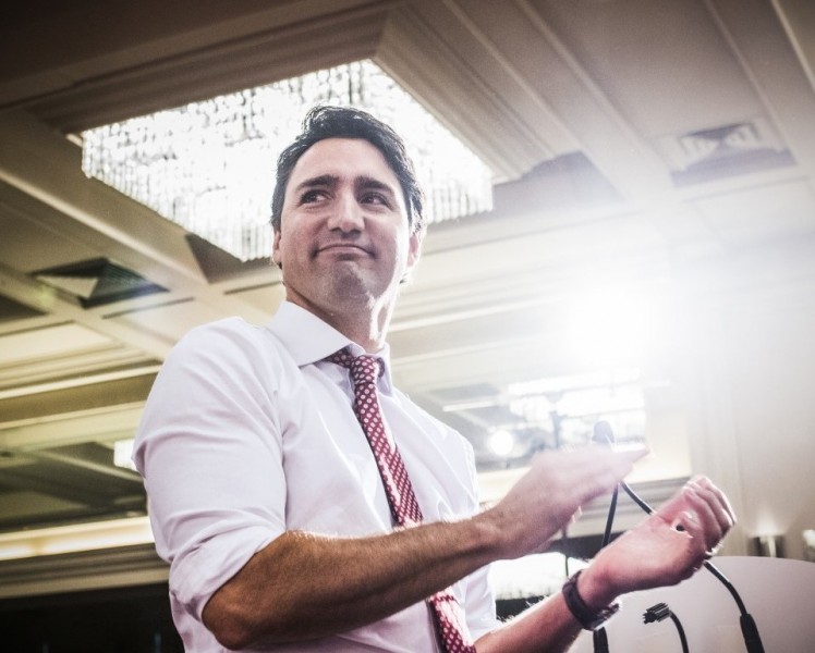 The next Prime Minister of Canada Liberal leader Justin Trudeau