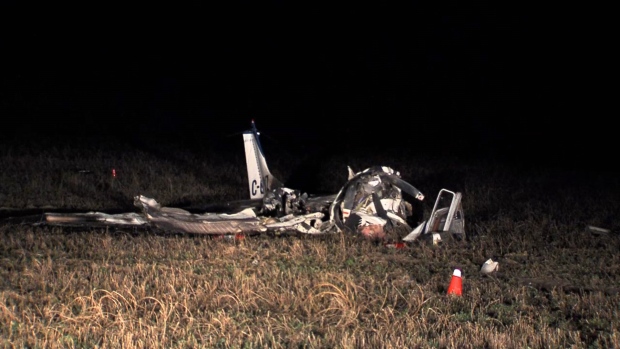 This is all that remains of the small plane that crashed in northern B.C. on Friday night