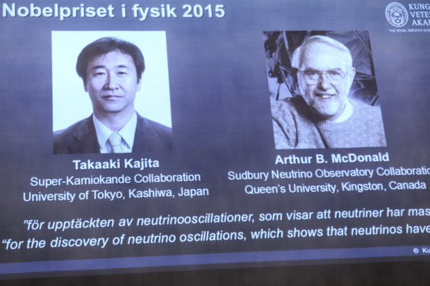 Nobel Prize in Physics for missing piece in neutrino mass puzzle