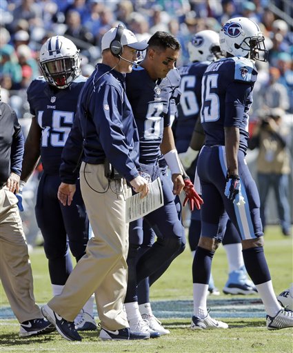 Titans' Mariota is a question mark for Falcons