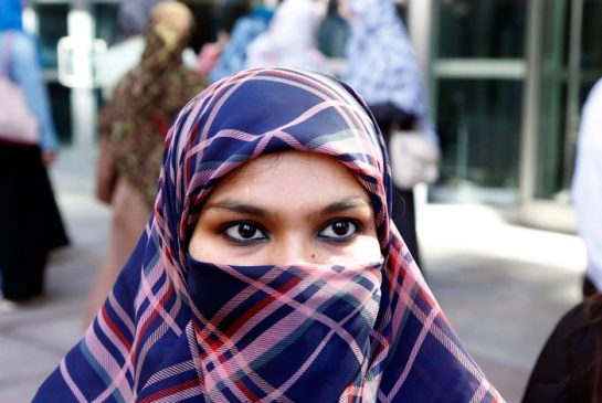 Zunera Ishaq is seen after the Federal Court of Appeal heard her case on whether she could wear a niqab while taking her citizenship oath. By characterizing the niqab issue as a matter of aberrant or extreme behaviour Stephen Harper struck a chord with