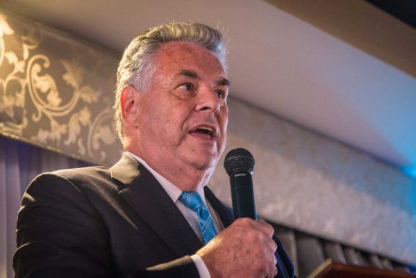 U.S. Rep. Peter King speaks at an event