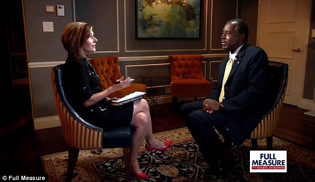 Apocalyptic Republican presidential candidate and retired neurosurgeon Ben Carson said in an interview with journalist Sheryl Attkisson he believes the world may be nearing the end of days