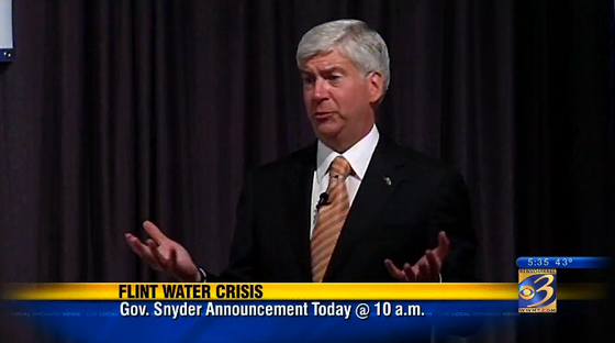 Snyder to announce plan for Flint drinking water crisis story image