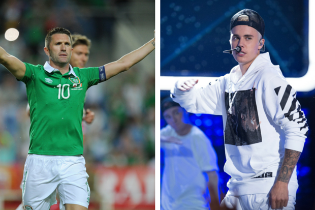 Video Who knew Justin Bieber was an Ireland fan? Singer gives shout out to ex Celtic star Keane and Irish squad