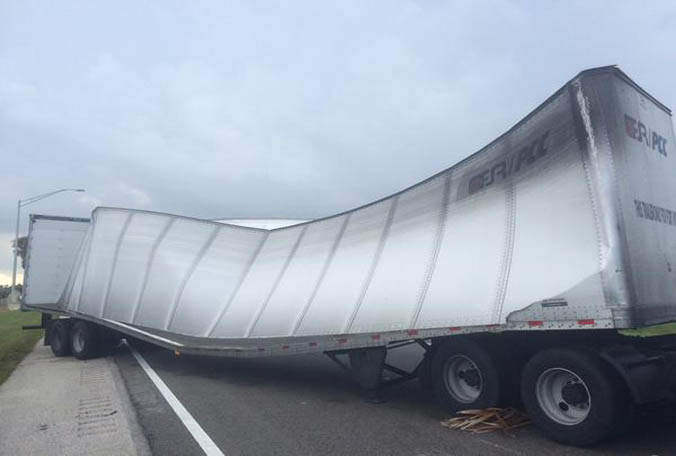 Waterspout damages truck on Sunshine Skyway bridge- Watch