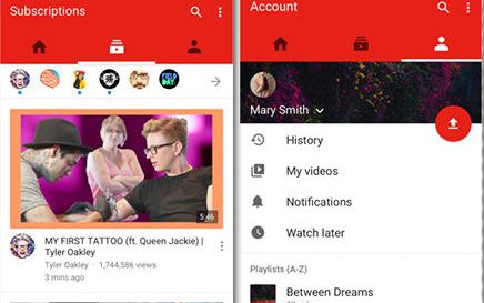 YouTube Gives Facelift to iOS App