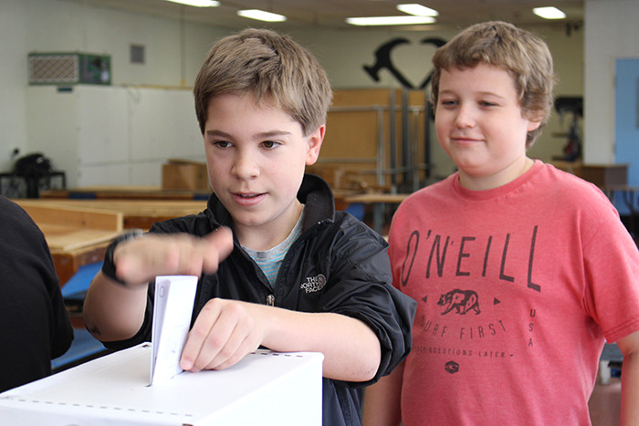 Students at Rossland Summit School got the chance to cast a ballot in the Student Vote on Wednesday Oct. 14