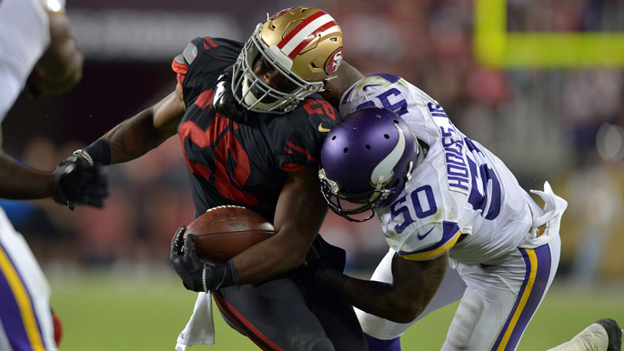 Vikings trade linebacker Gerald Hodges for 49ers center Nick Easton