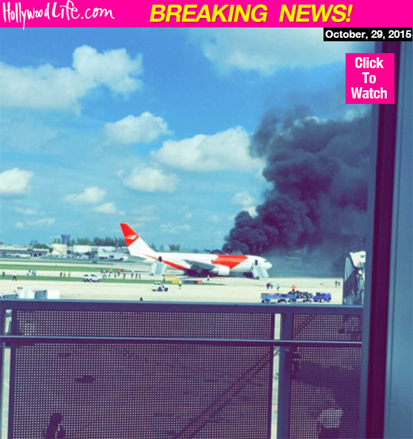 Plane Catches Fire Fort Lauderdale